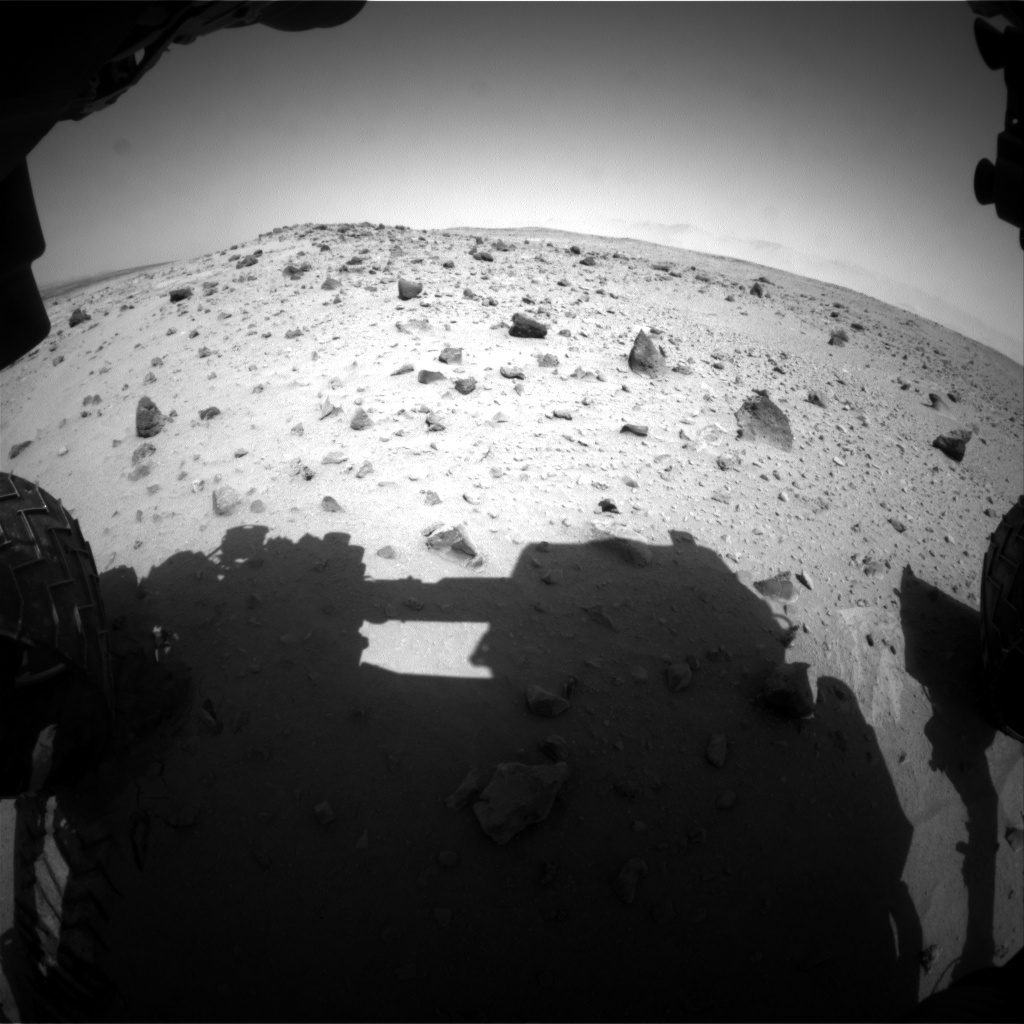 Nasa's Mars rover Curiosity acquired this image using its Front Hazard Avoidance Camera (Front Hazcam) on Sol 403, at drive 328, site number 16