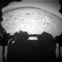 Nasa's Mars rover Curiosity acquired this image using its Front Hazard Avoidance Camera (Front Hazcam) on Sol 403, at drive 508, site number 16
