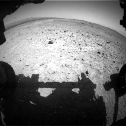 Nasa's Mars rover Curiosity acquired this image using its Front Hazard Avoidance Camera (Front Hazcam) on Sol 403, at drive 622, site number 16