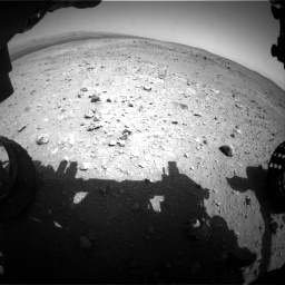 Nasa's Mars rover Curiosity acquired this image using its Front Hazard Avoidance Camera (Front Hazcam) on Sol 403, at drive 664, site number 16