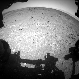 Nasa's Mars rover Curiosity acquired this image using its Front Hazard Avoidance Camera (Front Hazcam) on Sol 403, at drive 724, site number 16