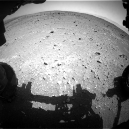 Nasa's Mars rover Curiosity acquired this image using its Front Hazard Avoidance Camera (Front Hazcam) on Sol 403, at drive 742, site number 16