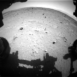 Nasa's Mars rover Curiosity acquired this image using its Front Hazard Avoidance Camera (Front Hazcam) on Sol 403, at drive 760, site number 16