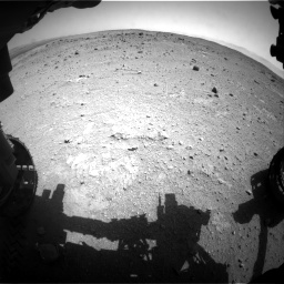 Nasa's Mars rover Curiosity acquired this image using its Front Hazard Avoidance Camera (Front Hazcam) on Sol 403, at drive 778, site number 16