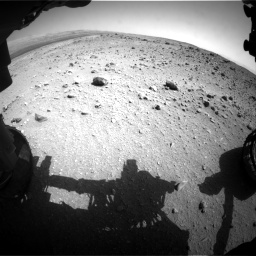 Nasa's Mars rover Curiosity acquired this image using its Front Hazard Avoidance Camera (Front Hazcam) on Sol 403, at drive 850, site number 16