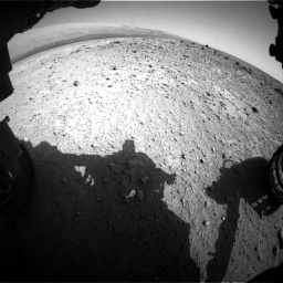 Nasa's Mars rover Curiosity acquired this image using its Front Hazard Avoidance Camera (Front Hazcam) on Sol 403, at drive 964, site number 16