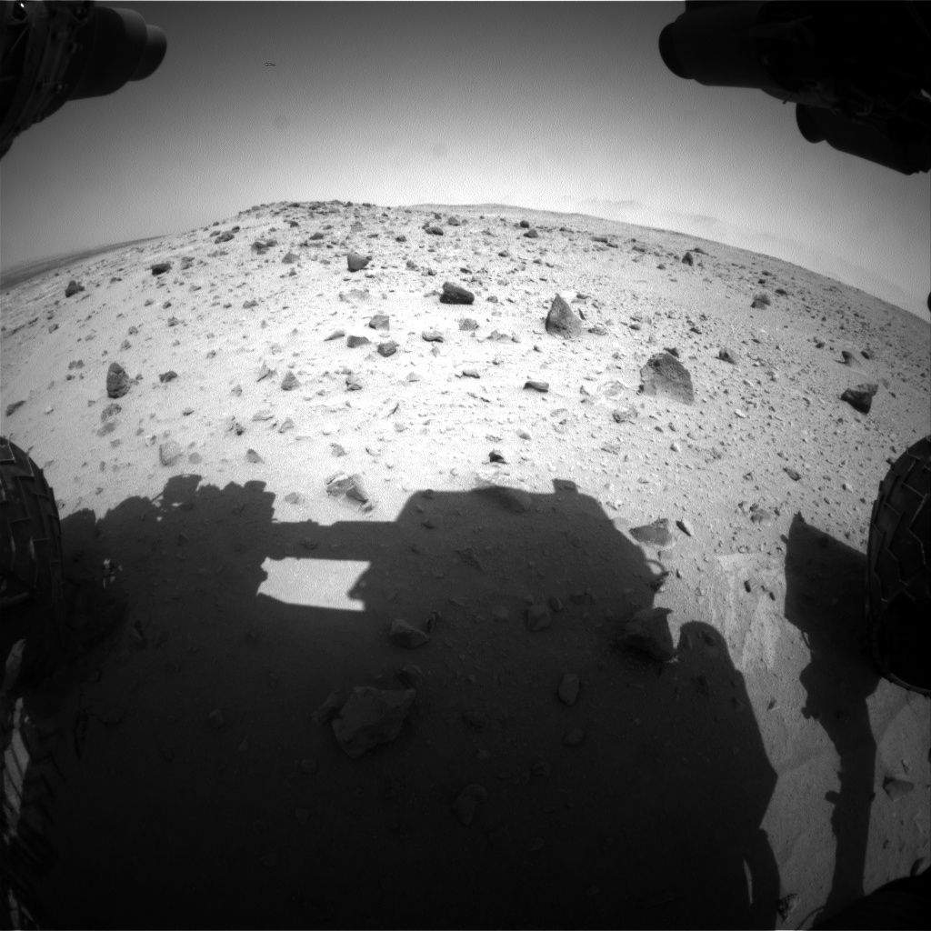 Nasa's Mars rover Curiosity acquired this image using its Front Hazard Avoidance Camera (Front Hazcam) on Sol 403, at drive 328, site number 16