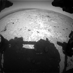 Nasa's Mars rover Curiosity acquired this image using its Front Hazard Avoidance Camera (Front Hazcam) on Sol 403, at drive 526, site number 16