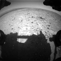 Nasa's Mars rover Curiosity acquired this image using its Front Hazard Avoidance Camera (Front Hazcam) on Sol 403, at drive 550, site number 16