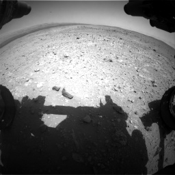 Nasa's Mars rover Curiosity acquired this image using its Front Hazard Avoidance Camera (Front Hazcam) on Sol 403, at drive 586, site number 16