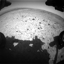 Nasa's Mars rover Curiosity acquired this image using its Front Hazard Avoidance Camera (Front Hazcam) on Sol 403, at drive 640, site number 16