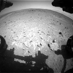 Nasa's Mars rover Curiosity acquired this image using its Front Hazard Avoidance Camera (Front Hazcam) on Sol 403, at drive 706, site number 16