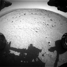 Nasa's Mars rover Curiosity acquired this image using its Front Hazard Avoidance Camera (Front Hazcam) on Sol 403, at drive 814, site number 16