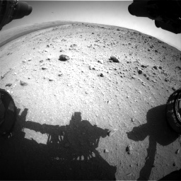 Nasa's Mars rover Curiosity acquired this image using its Front Hazard Avoidance Camera (Front Hazcam) on Sol 403, at drive 850, site number 16