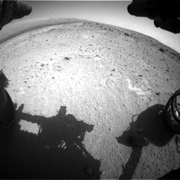 Nasa's Mars rover Curiosity acquired this image using its Front Hazard Avoidance Camera (Front Hazcam) on Sol 403, at drive 922, site number 16