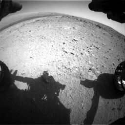 Nasa's Mars rover Curiosity acquired this image using its Front Hazard Avoidance Camera (Front Hazcam) on Sol 403, at drive 940, site number 16