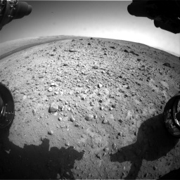 Nasa's Mars rover Curiosity acquired this image using its Front Hazard Avoidance Camera (Front Hazcam) on Sol 403, at drive 1006, site number 16