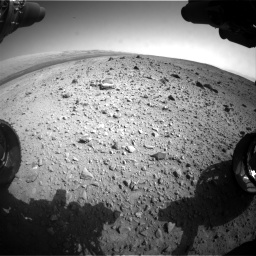 Nasa's Mars rover Curiosity acquired this image using its Front Hazard Avoidance Camera (Front Hazcam) on Sol 403, at drive 1018, site number 16