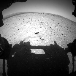Nasa's Mars rover Curiosity acquired this image using its Front Hazard Avoidance Camera (Front Hazcam) on Sol 404, at drive 1292, site number 16