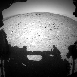Nasa's Mars rover Curiosity acquired this image using its Front Hazard Avoidance Camera (Front Hazcam) on Sol 404, at drive 1382, site number 16
