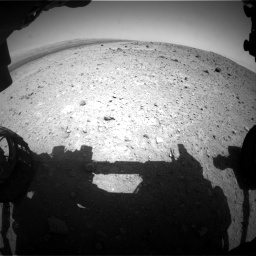 Nasa's Mars rover Curiosity acquired this image using its Front Hazard Avoidance Camera (Front Hazcam) on Sol 404, at drive 1436, site number 16