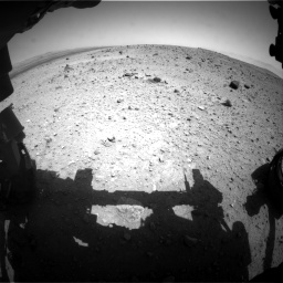 Nasa's Mars rover Curiosity acquired this image using its Front Hazard Avoidance Camera (Front Hazcam) on Sol 404, at drive 1466, site number 16