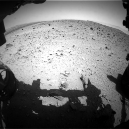 Nasa's Mars rover Curiosity acquired this image using its Front Hazard Avoidance Camera (Front Hazcam) on Sol 404, at drive 1496, site number 16
