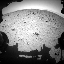 Nasa's Mars rover Curiosity acquired this image using its Front Hazard Avoidance Camera (Front Hazcam) on Sol 404, at drive 1520, site number 16