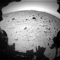 Nasa's Mars rover Curiosity acquired this image using its Front Hazard Avoidance Camera (Front Hazcam) on Sol 404, at drive 1538, site number 16