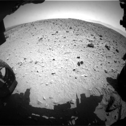Nasa's Mars rover Curiosity acquired this image using its Front Hazard Avoidance Camera (Front Hazcam) on Sol 404, at drive 1568, site number 16