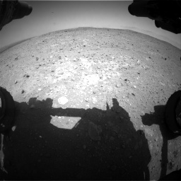 Nasa's Mars rover Curiosity acquired this image using its Front Hazard Avoidance Camera (Front Hazcam) on Sol 404, at drive 1220, site number 16