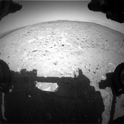 Nasa's Mars rover Curiosity acquired this image using its Front Hazard Avoidance Camera (Front Hazcam) on Sol 404, at drive 1238, site number 16