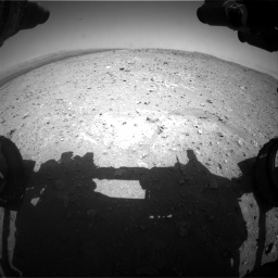 Nasa's Mars rover Curiosity acquired this image using its Front Hazard Avoidance Camera (Front Hazcam) on Sol 404, at drive 1256, site number 16