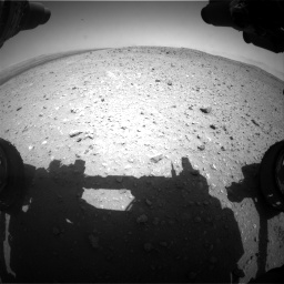 Nasa's Mars rover Curiosity acquired this image using its Front Hazard Avoidance Camera (Front Hazcam) on Sol 404, at drive 1310, site number 16