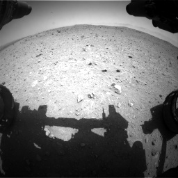 Nasa's Mars rover Curiosity acquired this image using its Front Hazard Avoidance Camera (Front Hazcam) on Sol 404, at drive 1346, site number 16