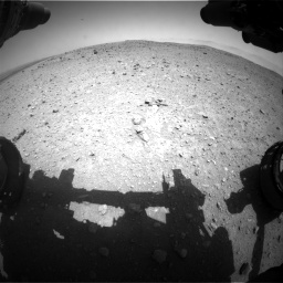 Nasa's Mars rover Curiosity acquired this image using its Front Hazard Avoidance Camera (Front Hazcam) on Sol 404, at drive 1364, site number 16