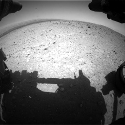 Nasa's Mars rover Curiosity acquired this image using its Front Hazard Avoidance Camera (Front Hazcam) on Sol 404, at drive 1400, site number 16