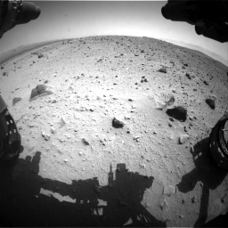 Nasa's Mars rover Curiosity acquired this image using its Front Hazard Avoidance Camera (Front Hazcam) on Sol 404, at drive 1556, site number 16