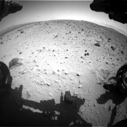 Nasa's Mars rover Curiosity acquired this image using its Front Hazard Avoidance Camera (Front Hazcam) on Sol 404, at drive 1562, site number 16