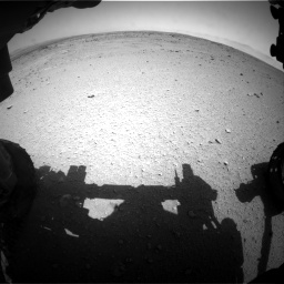 Nasa's Mars rover Curiosity acquired this image using its Front Hazard Avoidance Camera (Front Hazcam) on Sol 406, at drive 2052, site number 16