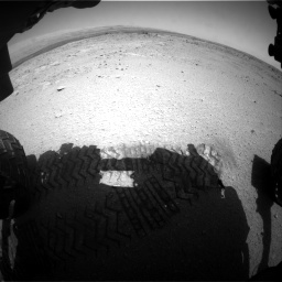 Nasa's Mars rover Curiosity acquired this image using its Front Hazard Avoidance Camera (Front Hazcam) on Sol 406, at drive 2076, site number 16