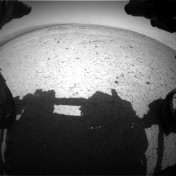 Nasa's Mars rover Curiosity acquired this image using its Front Hazard Avoidance Camera (Front Hazcam) on Sol 406, at drive 1836, site number 16