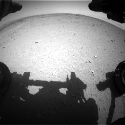 Nasa's Mars rover Curiosity acquired this image using its Front Hazard Avoidance Camera (Front Hazcam) on Sol 406, at drive 2052, site number 16
