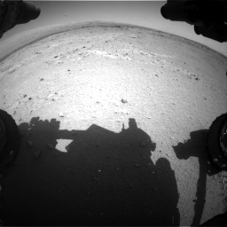 Nasa's Mars rover Curiosity acquired this image using its Front Hazard Avoidance Camera (Front Hazcam) on Sol 406, at drive 2094, site number 16