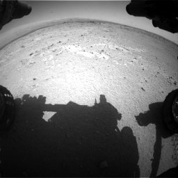 Nasa's Mars rover Curiosity acquired this image using its Front Hazard Avoidance Camera (Front Hazcam) on Sol 406, at drive 2100, site number 16