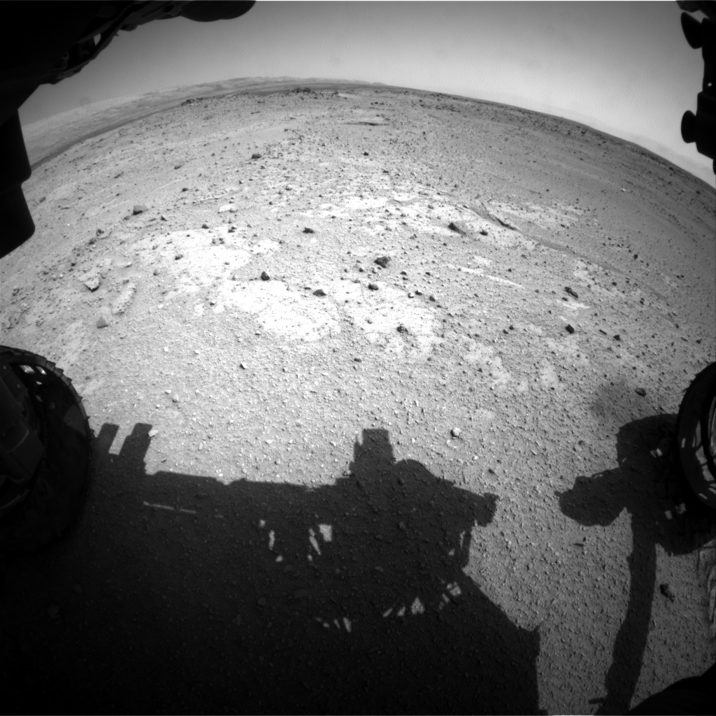 Nasa's Mars rover Curiosity acquired this image using its Front Hazard Avoidance Camera (Front Hazcam) on Sol 407, at drive 0, site number 17