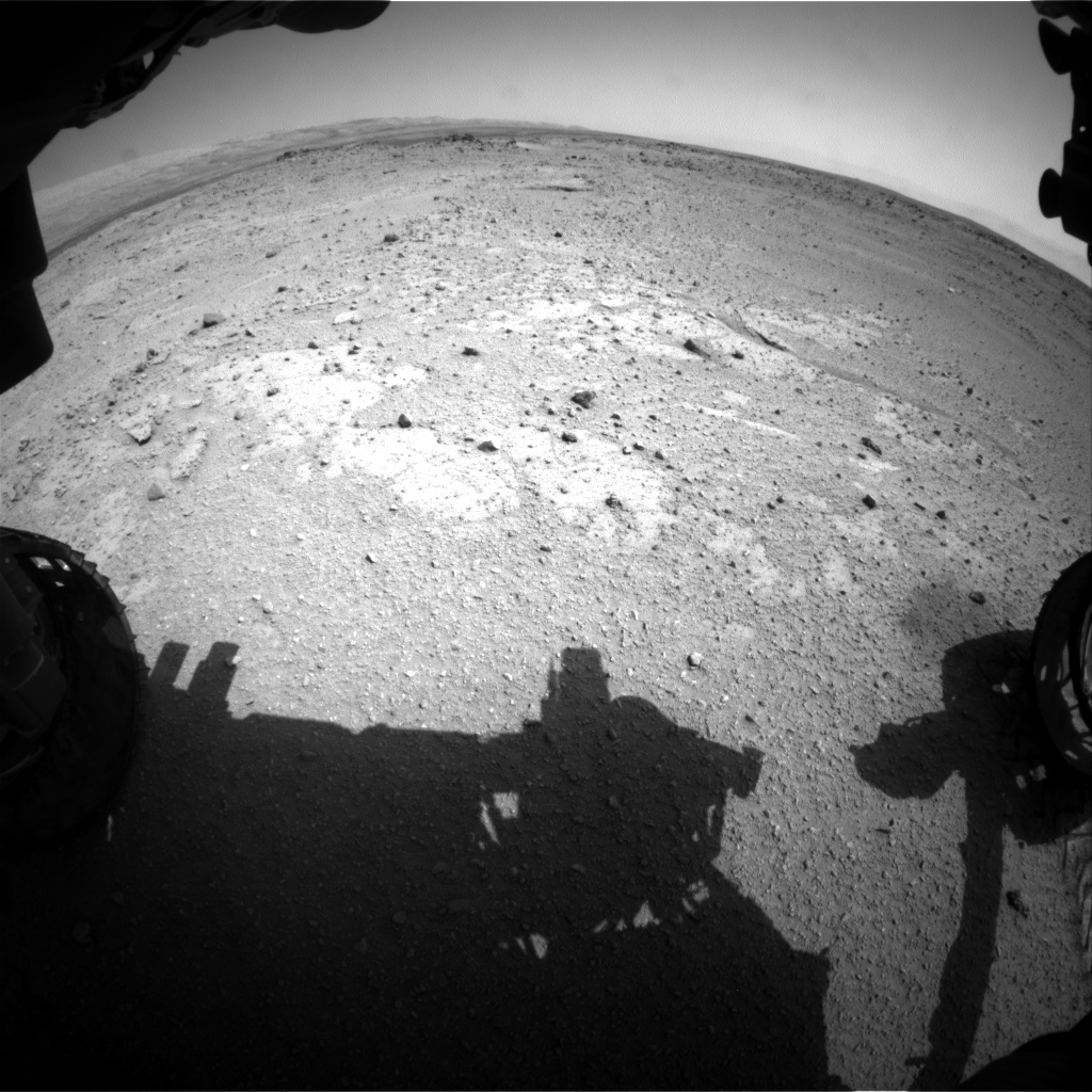 Nasa's Mars rover Curiosity acquired this image using its Front Hazard Avoidance Camera (Front Hazcam) on Sol 408, at drive 0, site number 17