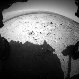 Nasa's Mars rover Curiosity acquired this image using its Front Hazard Avoidance Camera (Front Hazcam) on Sol 409, at drive 120, site number 17