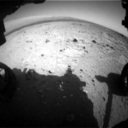Nasa's Mars rover Curiosity acquired this image using its Front Hazard Avoidance Camera (Front Hazcam) on Sol 409, at drive 126, site number 17