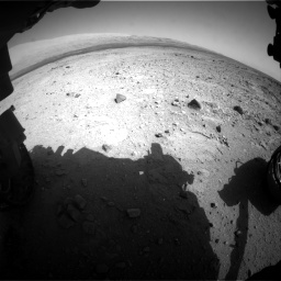 Nasa's Mars rover Curiosity acquired this image using its Front Hazard Avoidance Camera (Front Hazcam) on Sol 409, at drive 132, site number 17